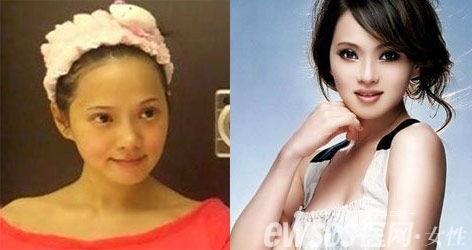 女明星网红卸妆对比,女明星真实肌肤大比拼